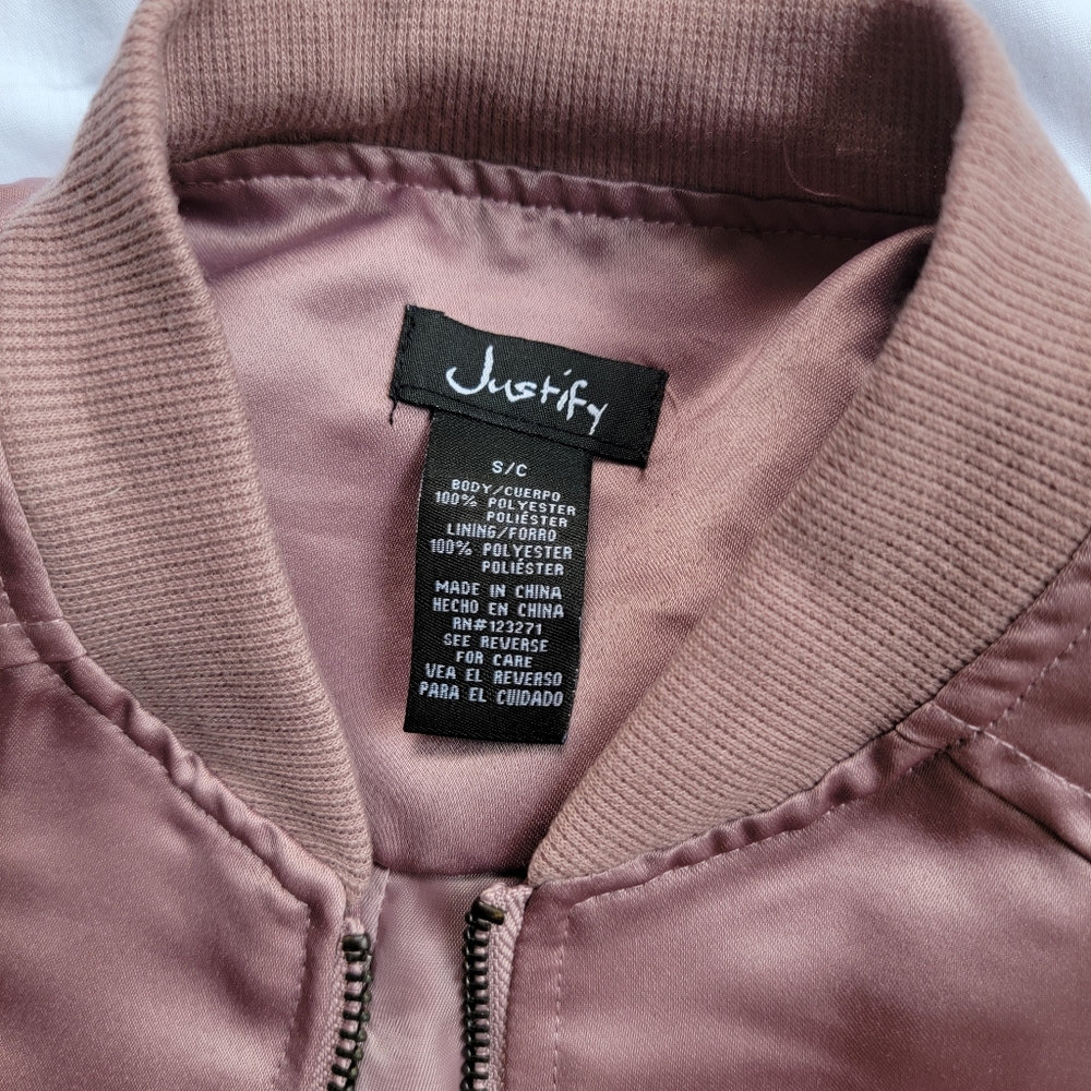 Rose / Metallic Bomber Jacket - Picture 7 of 10
